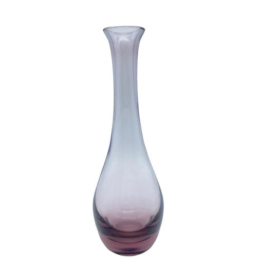 Vase Vintage lila Glas 60er 70er Jahre