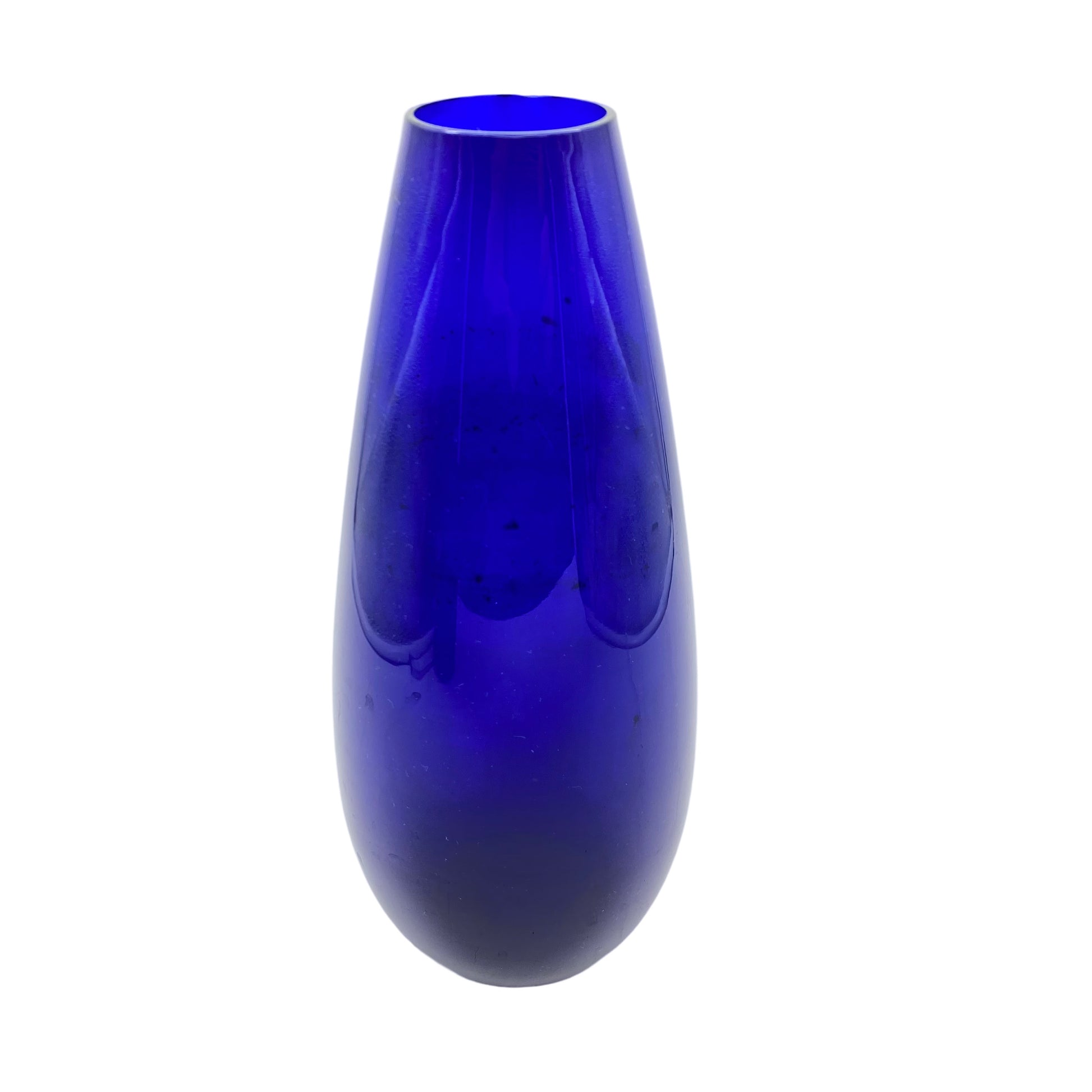 Vase blau 60er 70er Jahre Vintage Glas