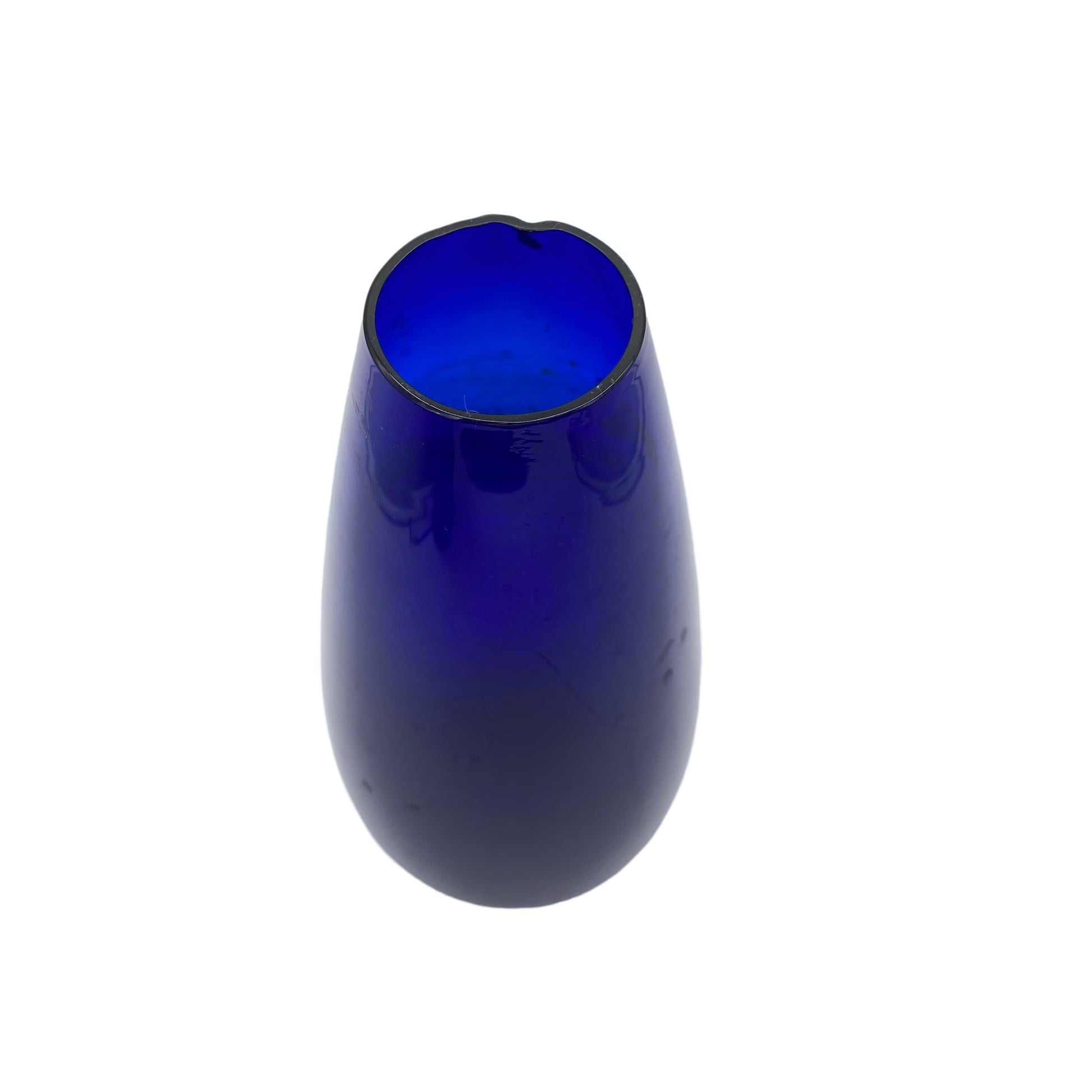 Vase blau 60er 70er Jahre Vintage Glas