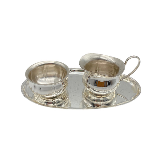 WMF Rahmservice versilbert Milch- und Zuckerset 70er Jahre Vintage