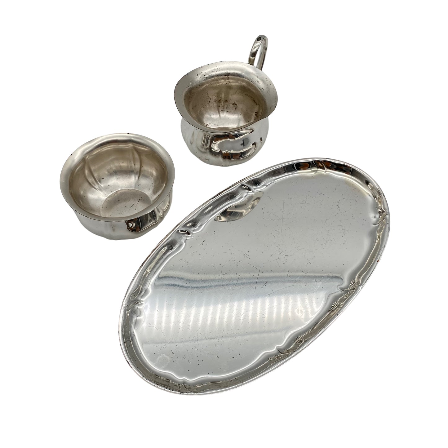WMF Rahmservice versilbert Milch- und Zuckerset 70er Jahre Vintage